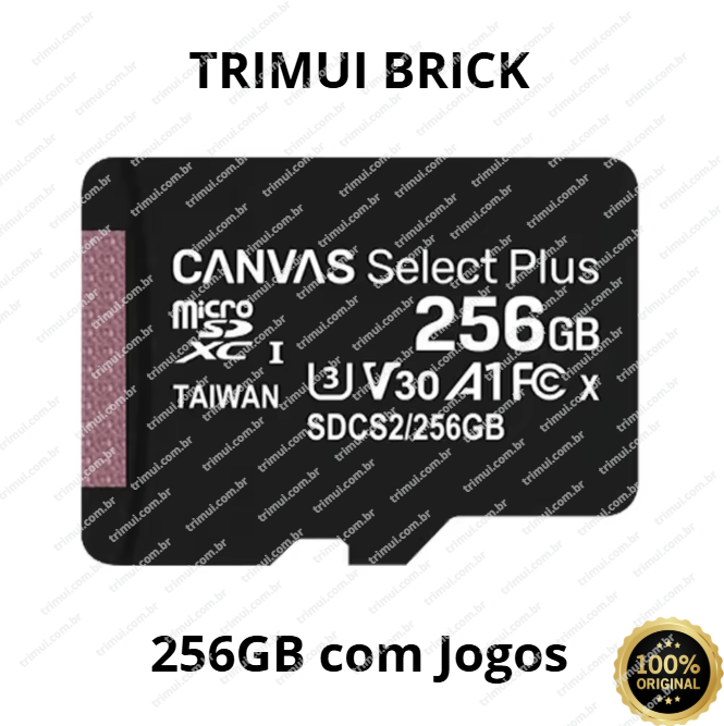 Cartão CrossMix-OS Trimui Smart Pro com Jogos – 64GB, 128GB e 256GB