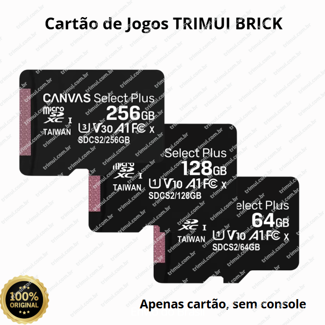 Cartão CrossMix-OS Trimui Smart Pro com Jogos – 64GB, 128GB e 256GB