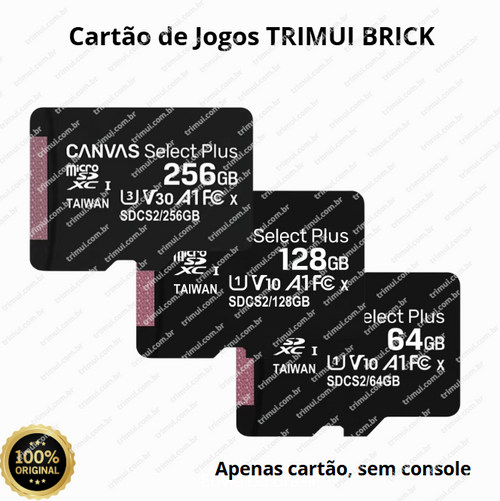 Cartão CrossMix-OS Trimui Smart Pro com Jogos – 64GB, 128GB e 256GB