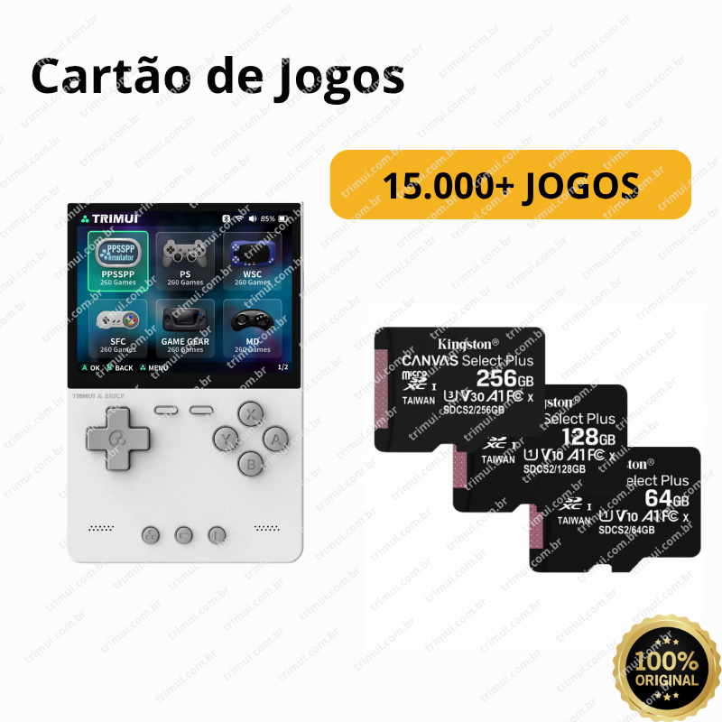 Cartão de Jogos TRIMUI BRICK – 64GB, 128GB e 256GB