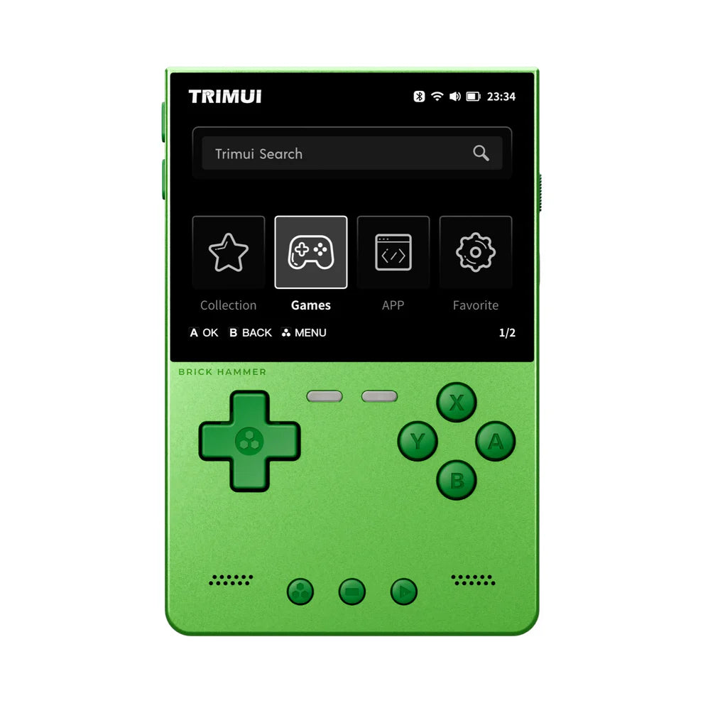 Console Vídeo Game Portátil TRIMUI Brick Hammer - 64GB, 128GB ou 256GB