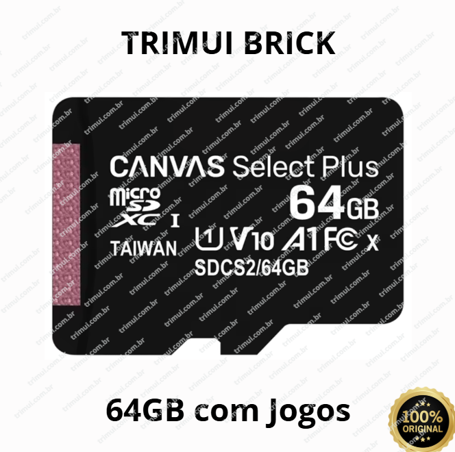 Cartão CrossMix-OS Trimui Smart Pro com Jogos – 64GB, 128GB e 256GB