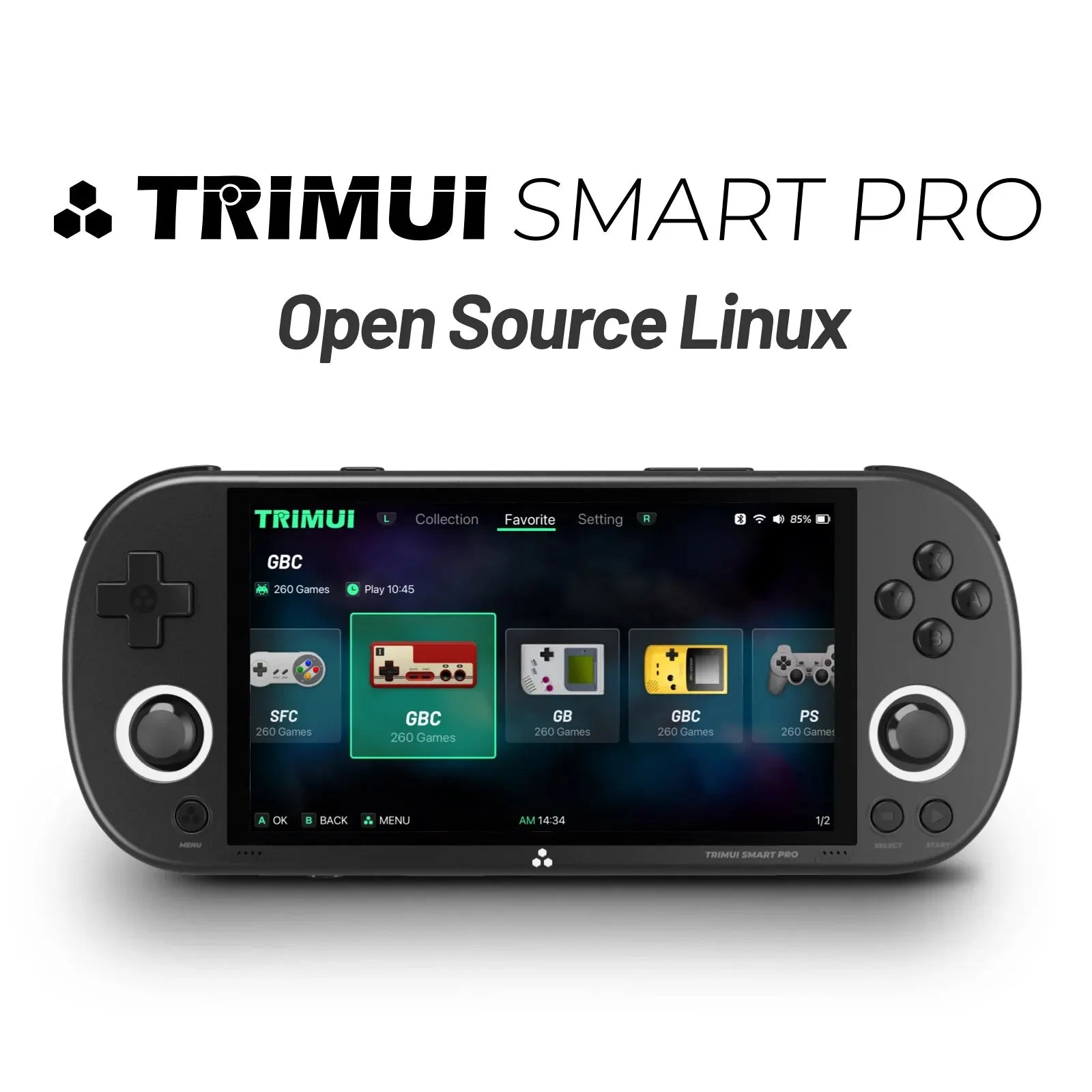 TRIMUI Smart Pro Original Vídeo Game Console 64GB, 128GB ou 256GB