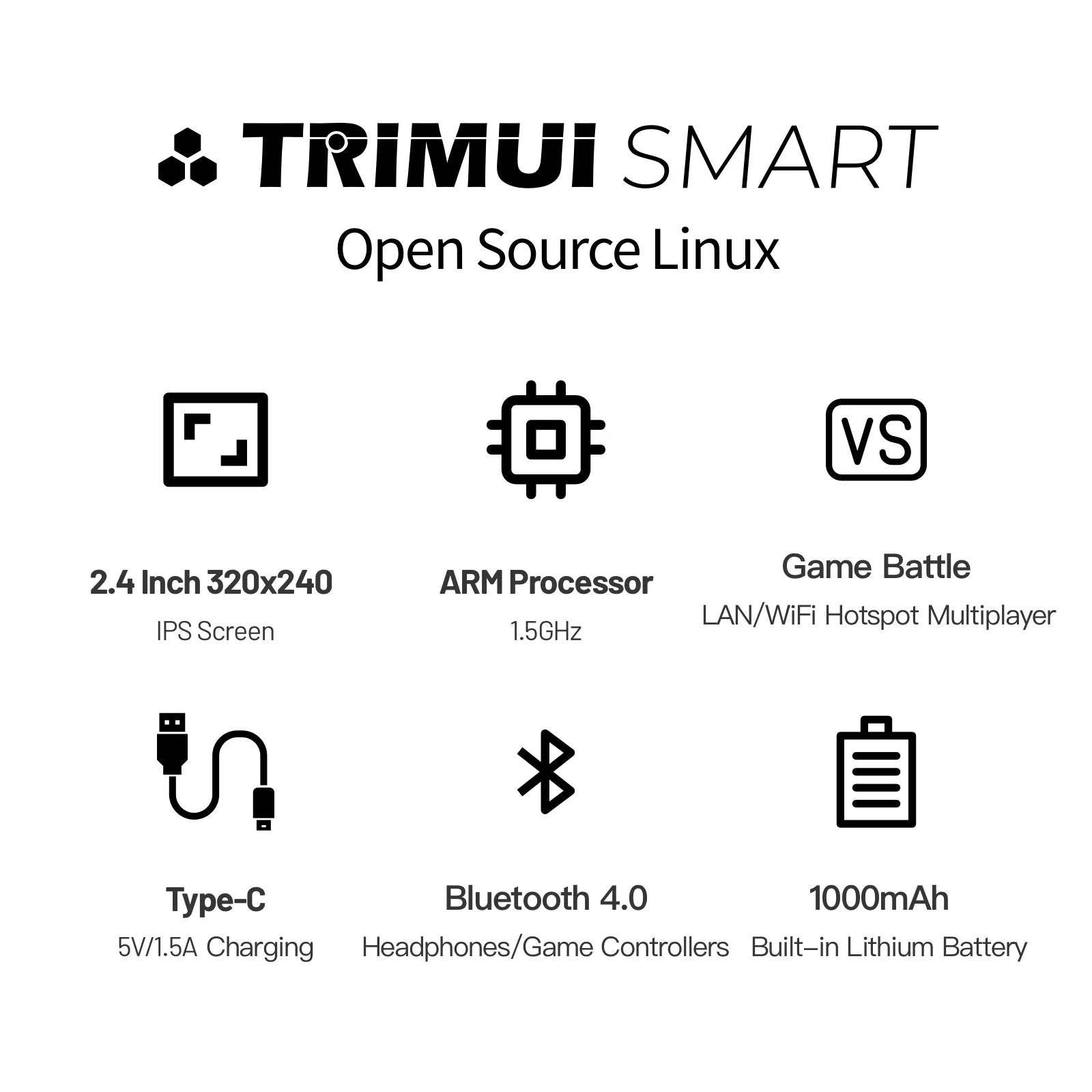 Trimui Smart Original Mini Vídeo Game Retro Wifi GB, GBA, PSX, Super Nintendo e Muito Mais